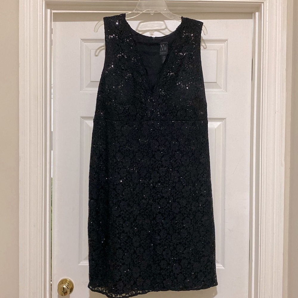 Semi Formal Black Lace Dress